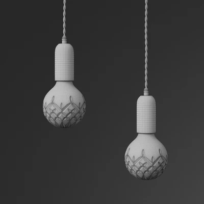 Lee Broom Frosted / Clear Crystal Bulb & Pendant — Ver 2