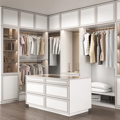 Dressing room with island — Ver 5