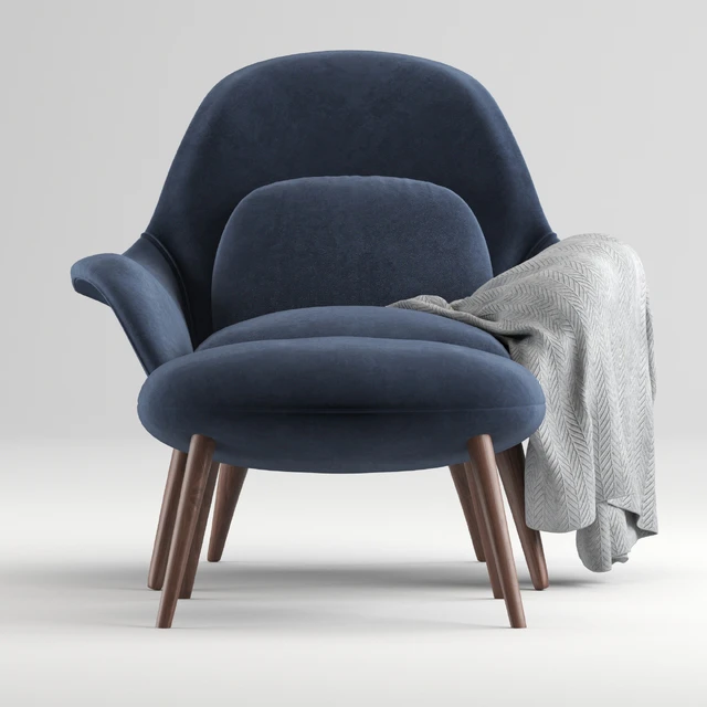 ArmChair Fredericia Swoon Lounge — Descargar