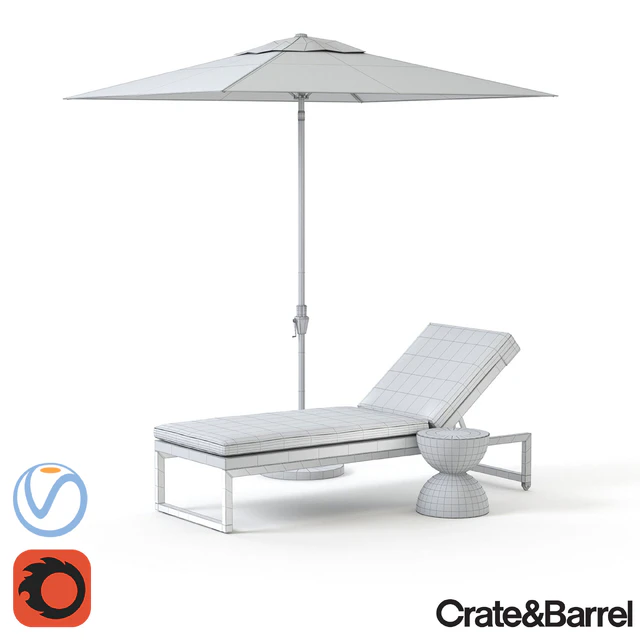 Dune Chaise Lounge with Sunbrella — Descargar