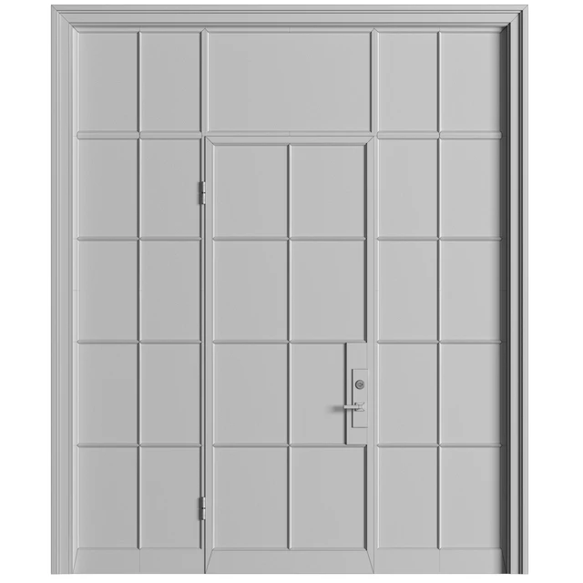 Interroom modern Art Deco style door. Glass partition. Entrance Art Deco Interior Door — Descargar