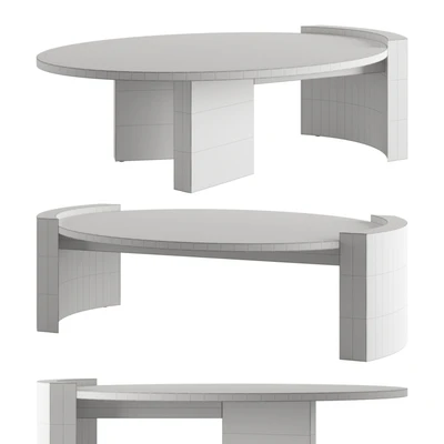 JIA OVAL Coffee Table by Atelier De Troupe — Ver 3