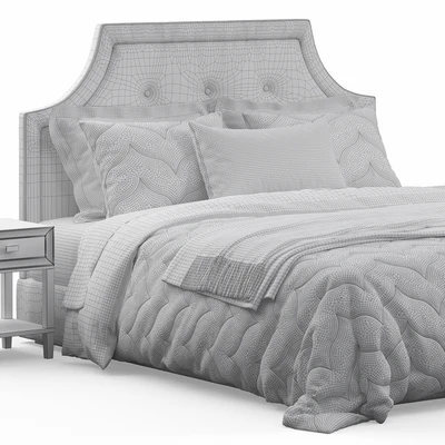 Arched Tufted Headboard Bed — Ver 2