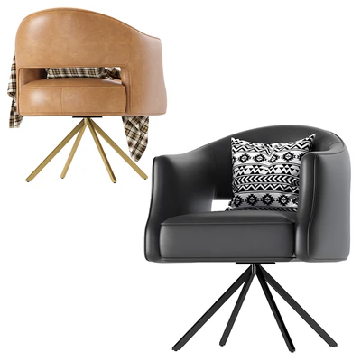 Coco Republic Terrace Desk Chair Leather — Вид 5