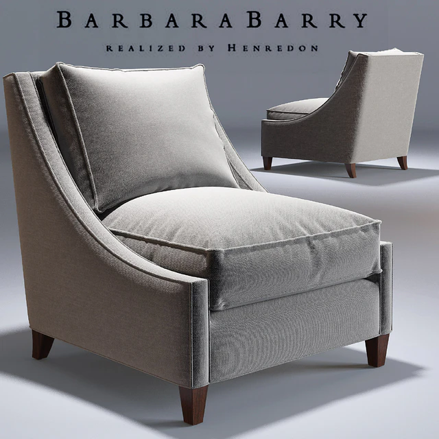 Barbara Barry  Curved Back Lounge Chair No. 883-33  Occasional Chair — Descargar