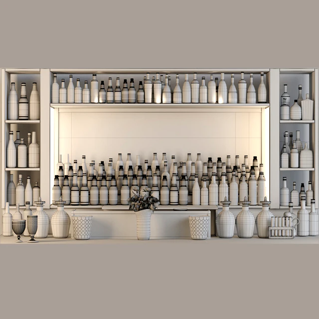 Huge bar with alcohol. Pub — Descargar