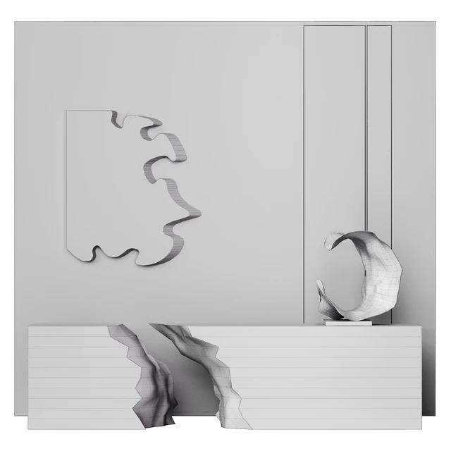 Reception desk with liquid element — Скачать