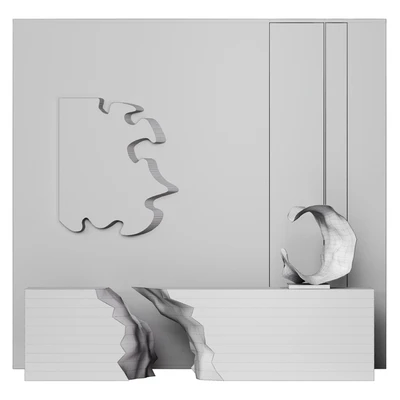 Reception desk with liquid element — Вид 3