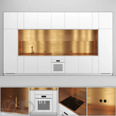 Direct NEL kitchen with brass — Ver 1