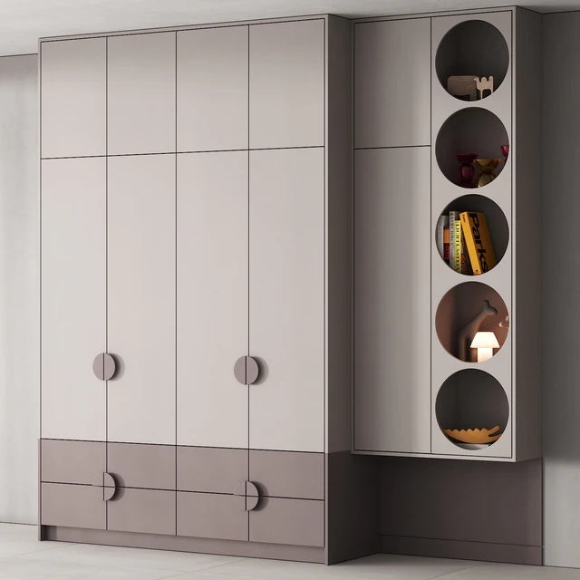 199 furniture for children 01 rack with round holes 01 — Descargar