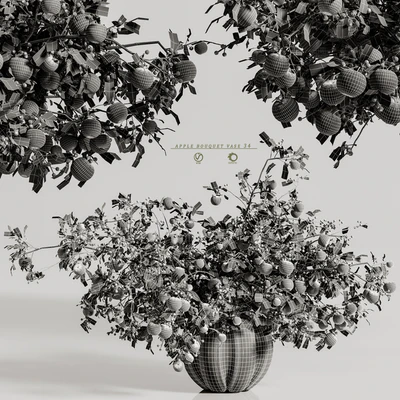 apple plants bouquet vase 34 — Ver 5