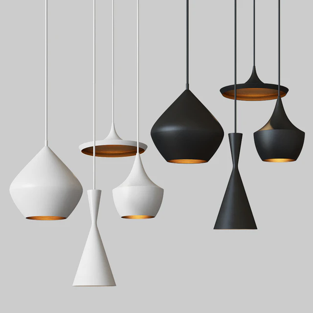 Beat Light chandelier Set Tom Dixon Loft Concept Black & White — Descargar