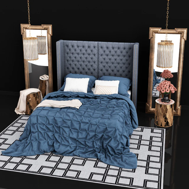 Кровать Eichholtz Headboard Fullerton — Скачать