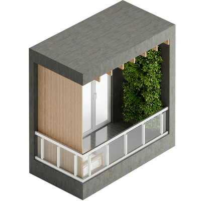 Apartment Modern Balcony 01 — Вид 5