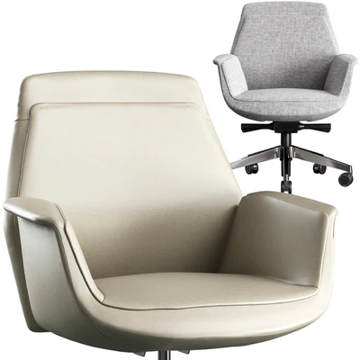 Office chair Poltrona Frau Downtown — Ver 7