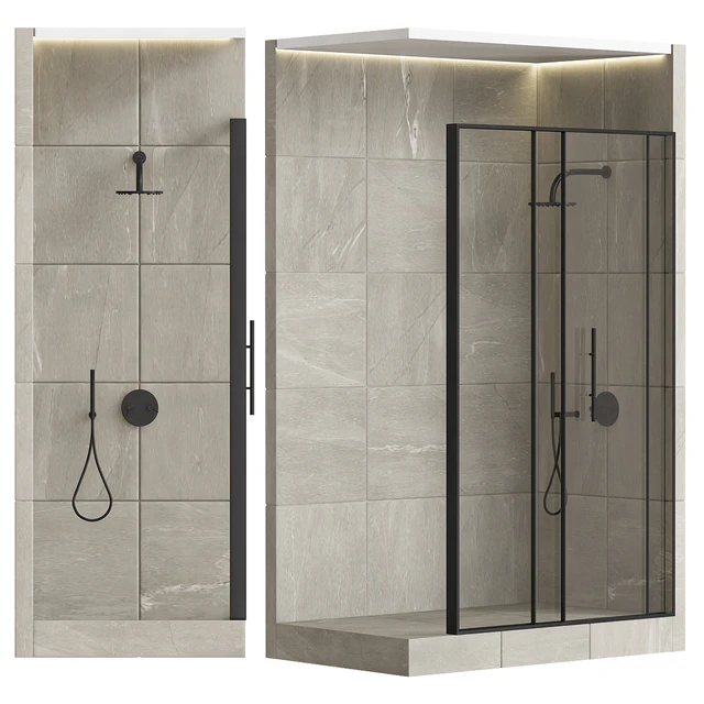 Shower cabin with partition 05 — Descargar