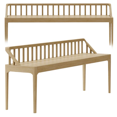 Spindle Bench By Ethnicraft — Ver 4