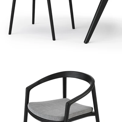 MANUTTI Torsa Table & Solid Chair — View 3