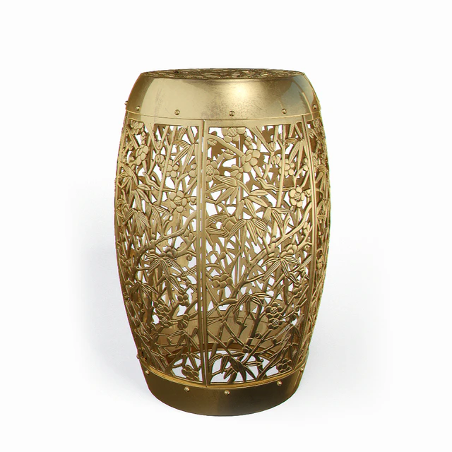 Ottoman Midcentury Asian Inspired Garden Stool — Descargar