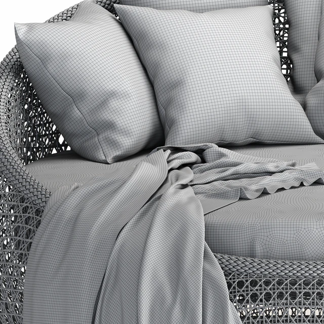 Vanfayette Round Wicker Rattan Patio Chaise Lounge — Descargar