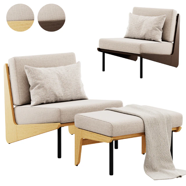 Kinney Teak Lounge Chair by Crate and Barrel — Descargar