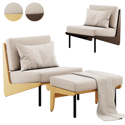 Kinney Teak Lounge Chair by Crate and Barrel — Ver 6