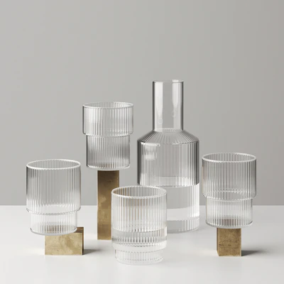 Ripple Glass and Carafe by Ferm living — Вид 1
