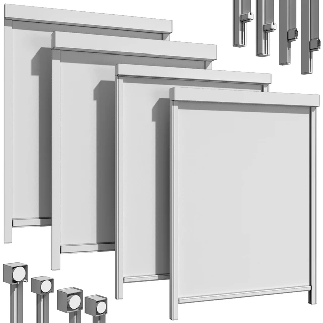 Рулонные шторы жалюзи / Roller blinds set — Скачать