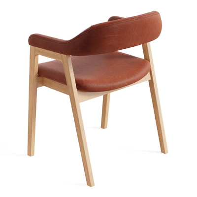 John Lewis and Partners Santino Dining Armchair TanOak — Вид 3