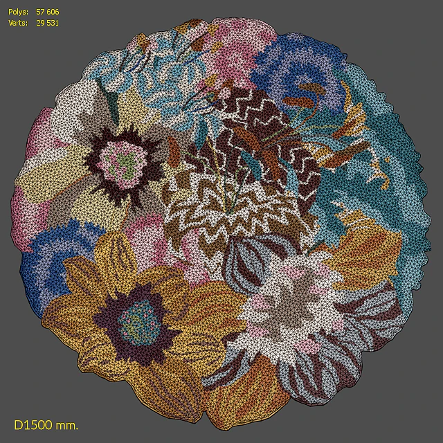 Rug Missoni Home Lilium Multicolor Rajmahal Round Rug — Descargar