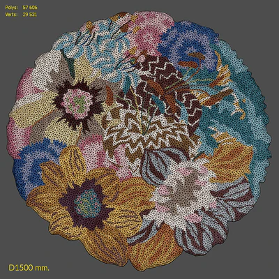 Rug Missoni Home Lilium Multicolor Rajmahal Round Rug — Ver 3