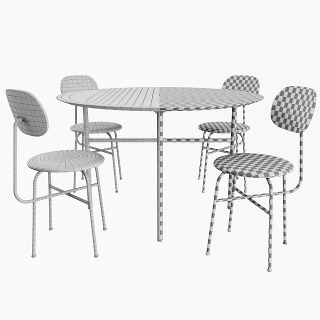 Afteroom Dining Chair + Snaregade Table By MENU — Скачать
