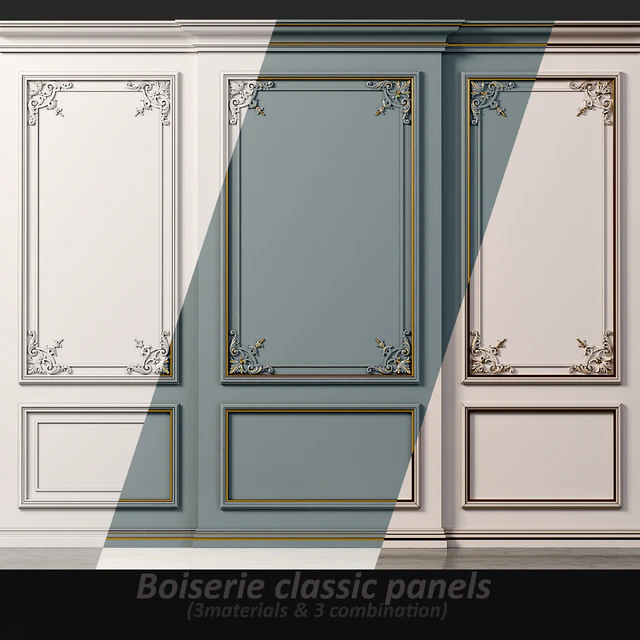 Wall molding 20. Boiserie classic panels — Download