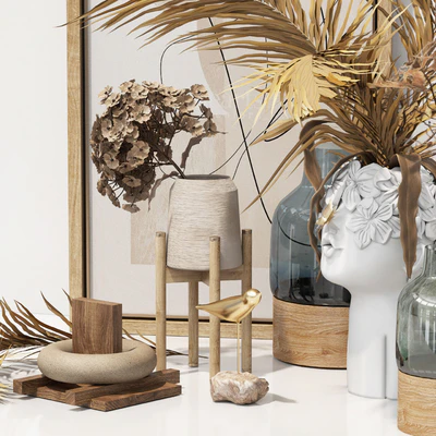 Decorative set - dried flower — Ver 3