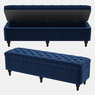 LORRAINE Tufted Storage Bench — Ver 3