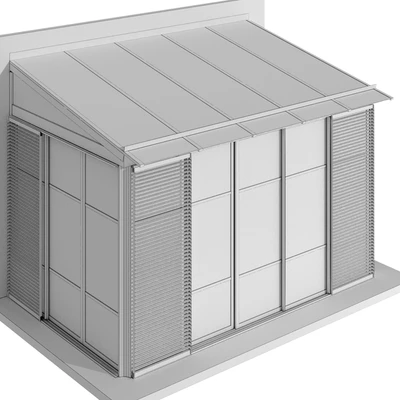 Metal glazed veranda terrace — Ver 6