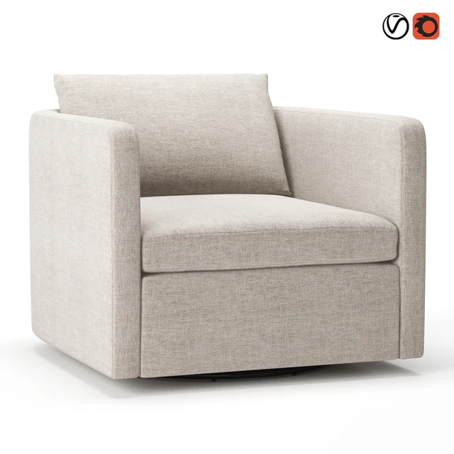 Bacall Curved Swivel Chair — Descargar