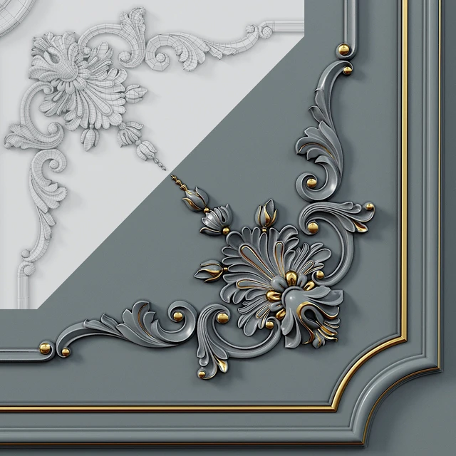 Wall molding 5. Boiserie classic panels — Download