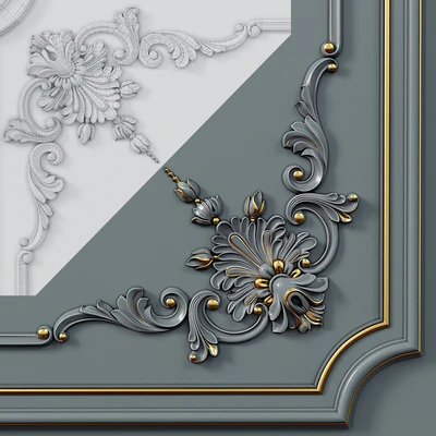 Wall molding 5. Boiserie classic panels — View 2
