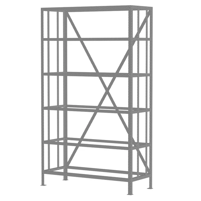 Metal rack middle / Стеллаж металлический средний — Скачать