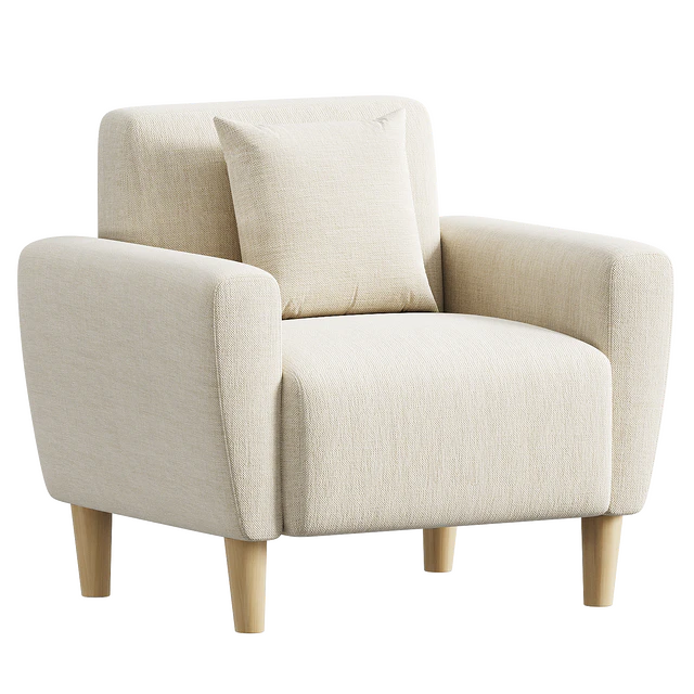 Mid-Century Accent Chairs Upholstered Fabric Accent Armchair — Descargar