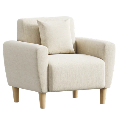 Mid-Century Accent Chairs Upholstered Fabric Accent Armchair — Ver 4