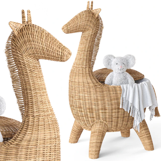 RATTAN ANIMAL BASKET GIRAFFE Restoration Hardware — Descargar
