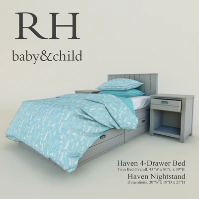 Haven 4-Drawer Bed — Descargar