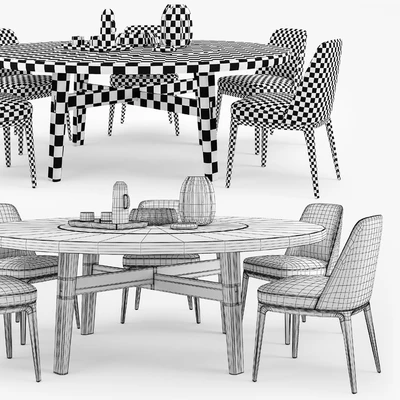Poliform Sophie chair Home Hotel table — Ver 2