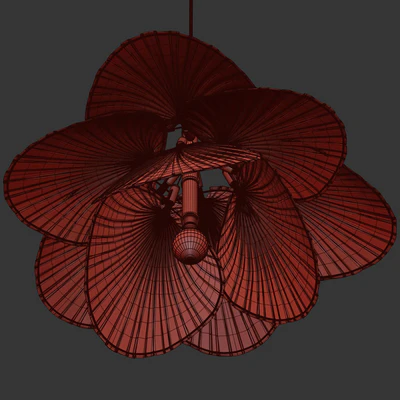 Dry leaf chandelier — Ver 3