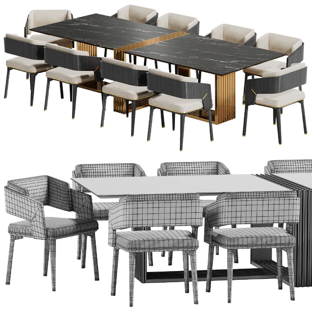 Luxxu dining set — Скачать