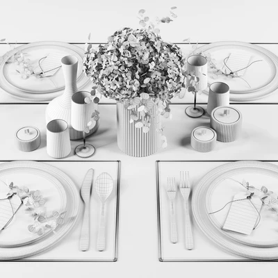 Beige Table Setting — Ver 4