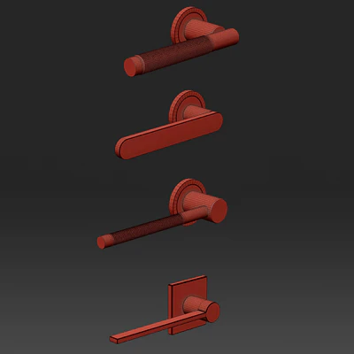 Door handles Set No.03 by Fratelli Catinni — Ver 4
