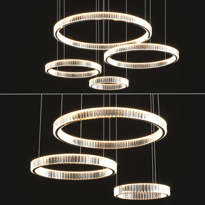 Modern Crystal Chandelier Set — Ver 1